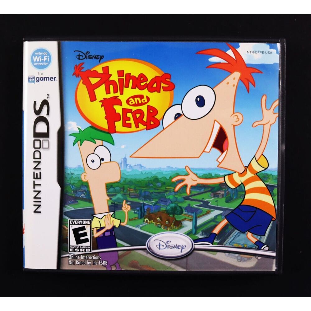 Phineas and Ferb Nintendo DS Complete CIB With Manual